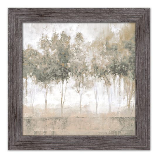 Framed Western Faded Antique Treeline Print